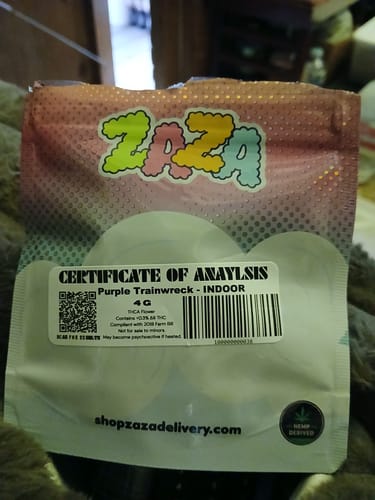 Customer photo review of Purple Trainwreck Indoor - 4 Grams - Sativa