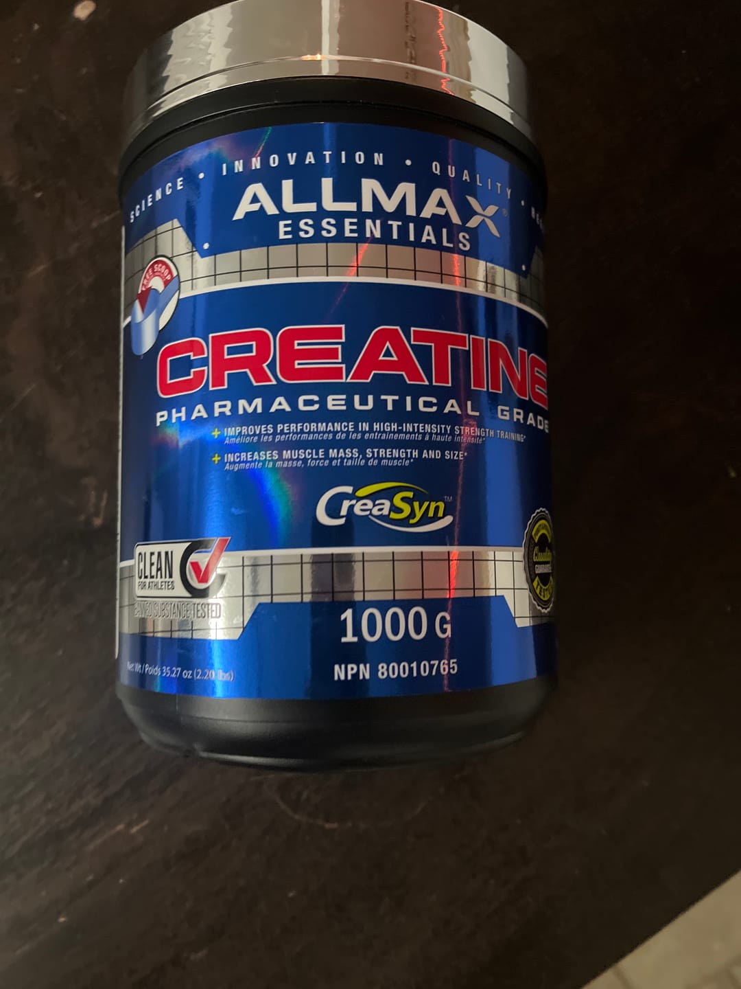 Customer photo review of Allmax - Creatine Monohydrate - 100g-1000g