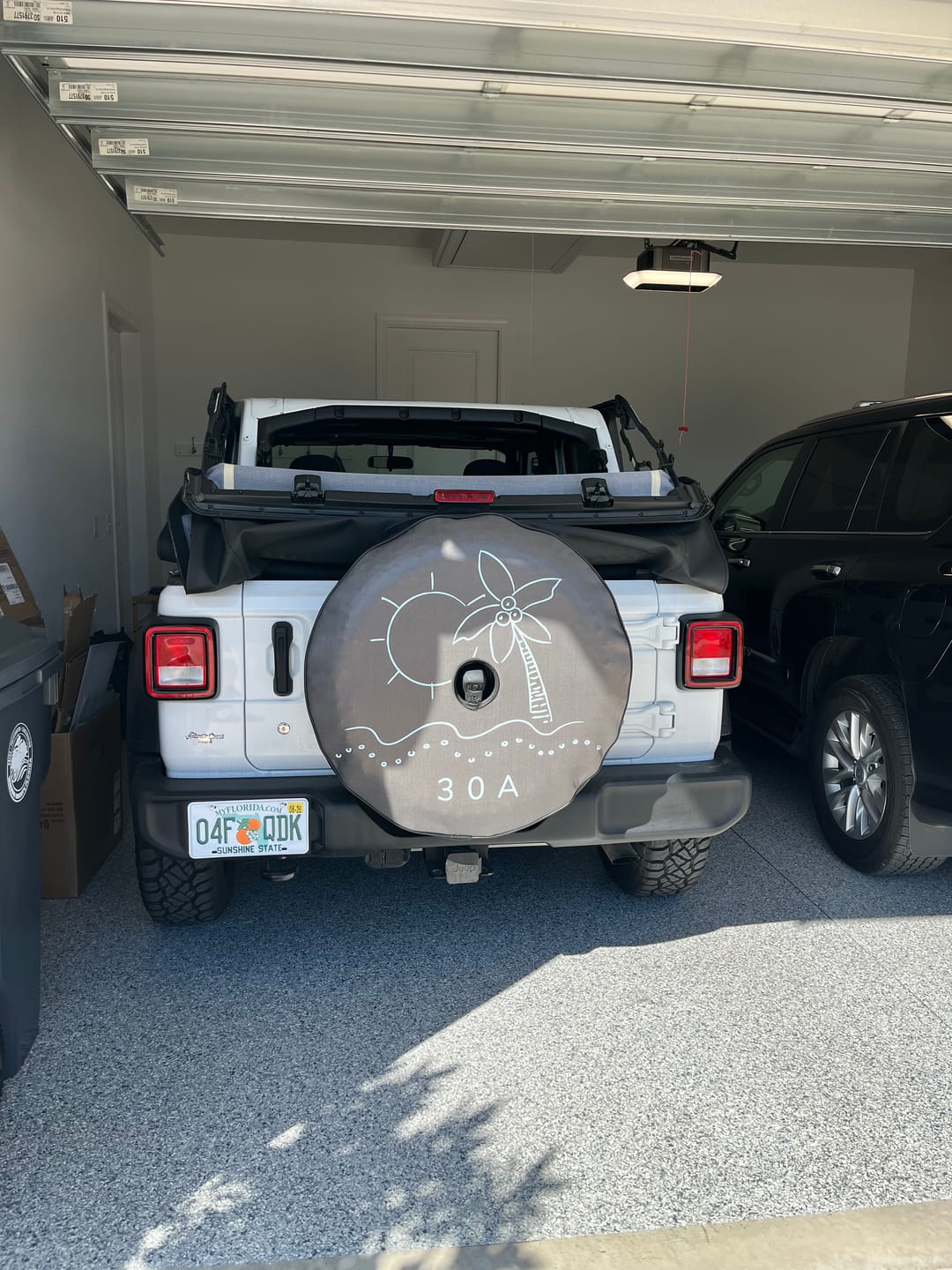 Customer photo review of Custom Spare Tire Cover for Jeep, RV, Bronco Camper, Trailer, & More