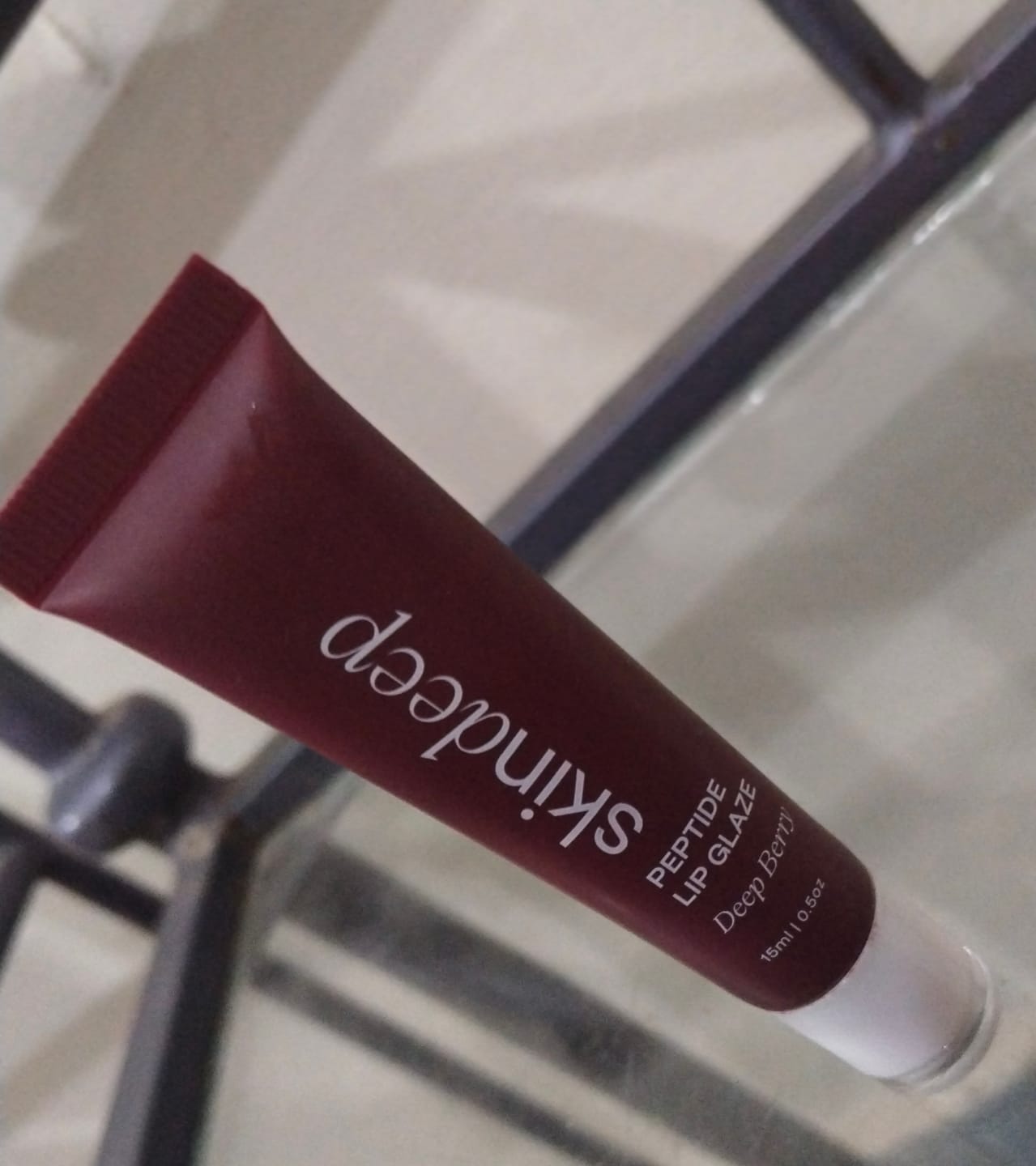 Customer photo review of Peptide Lip Glaze