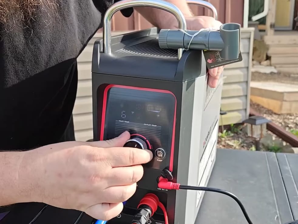 Customer photo review of Nano 3 Pro Portable Gas Hot Water System Camping and Off-Grid Shower
