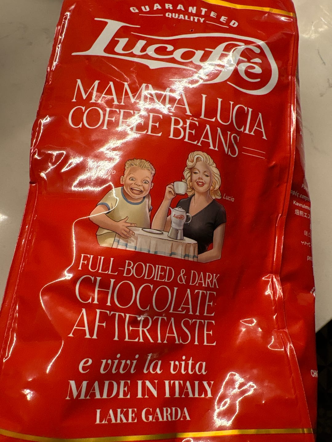 Customer photo review of Lucaffe Mamma Lucia 1 kg Grano Entero