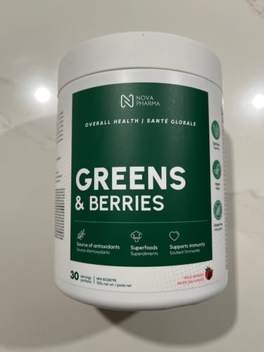 Customer photo review of Nova Pharma - Greens & Berries - 315g