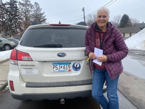 Customer photo review of Large Rebel Loon Vehicle Decal Sticker