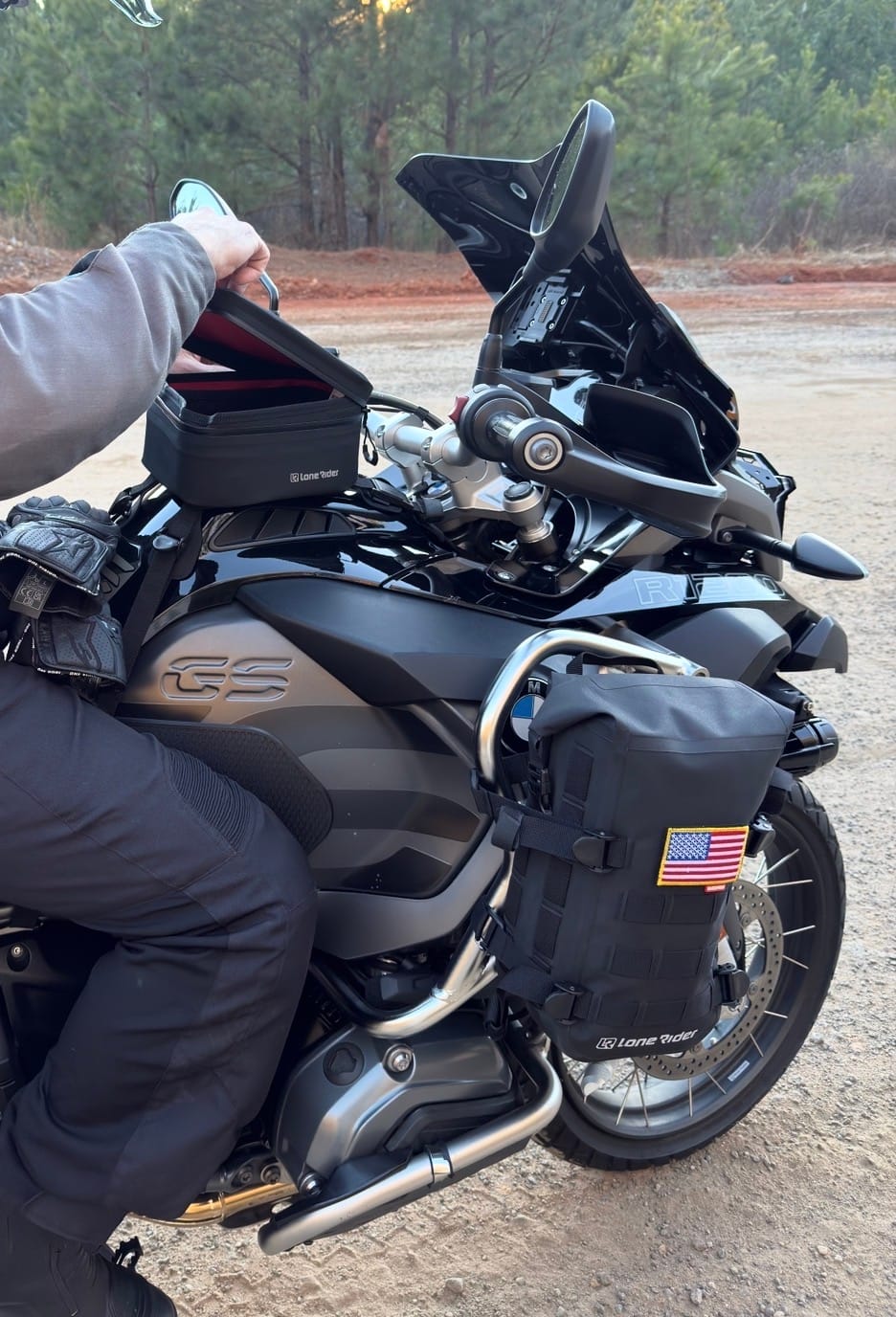 Customer photo review of Lone Rider World Flags