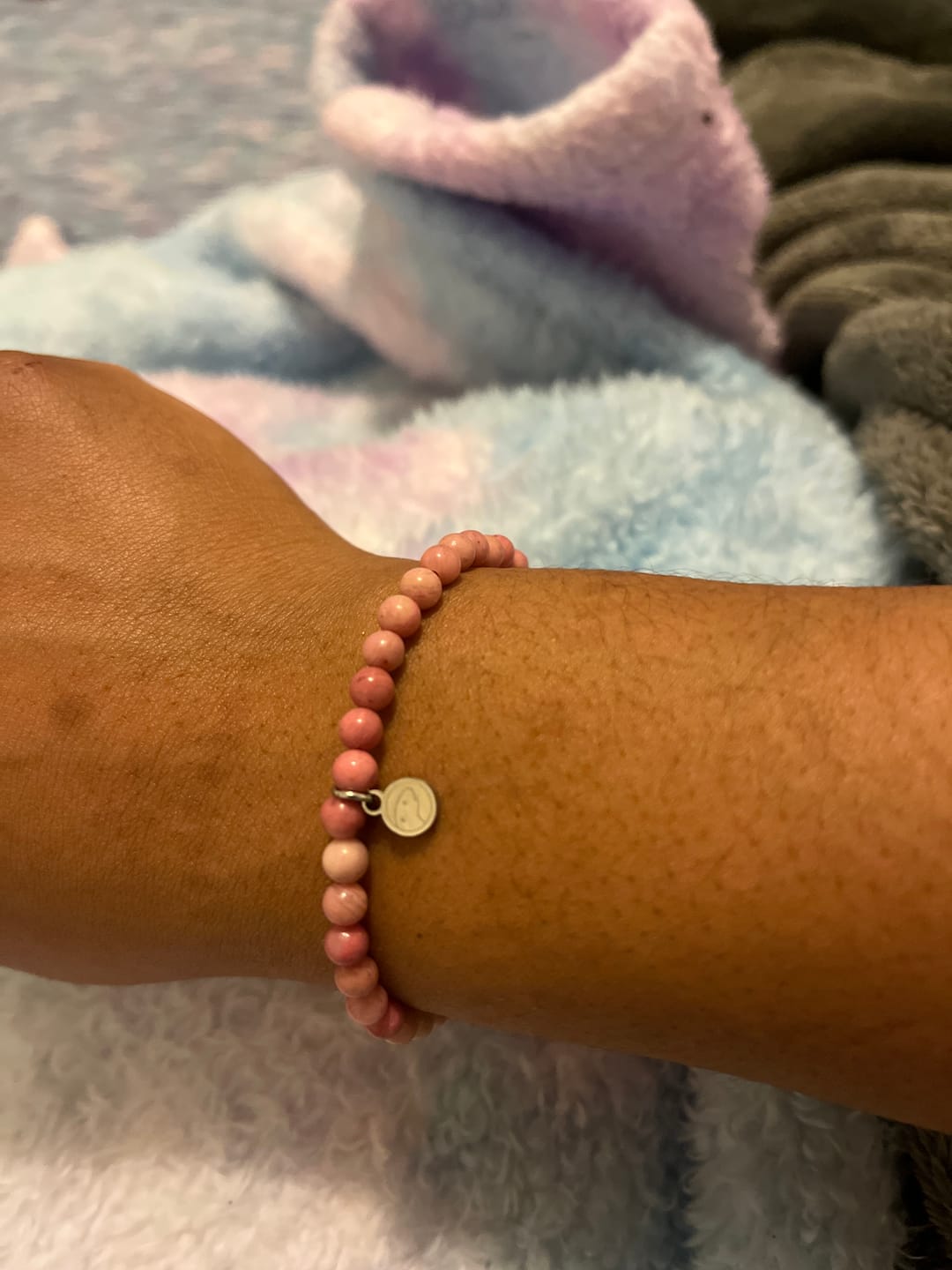 Customer photo review of Rhodonite Bracelet Mini