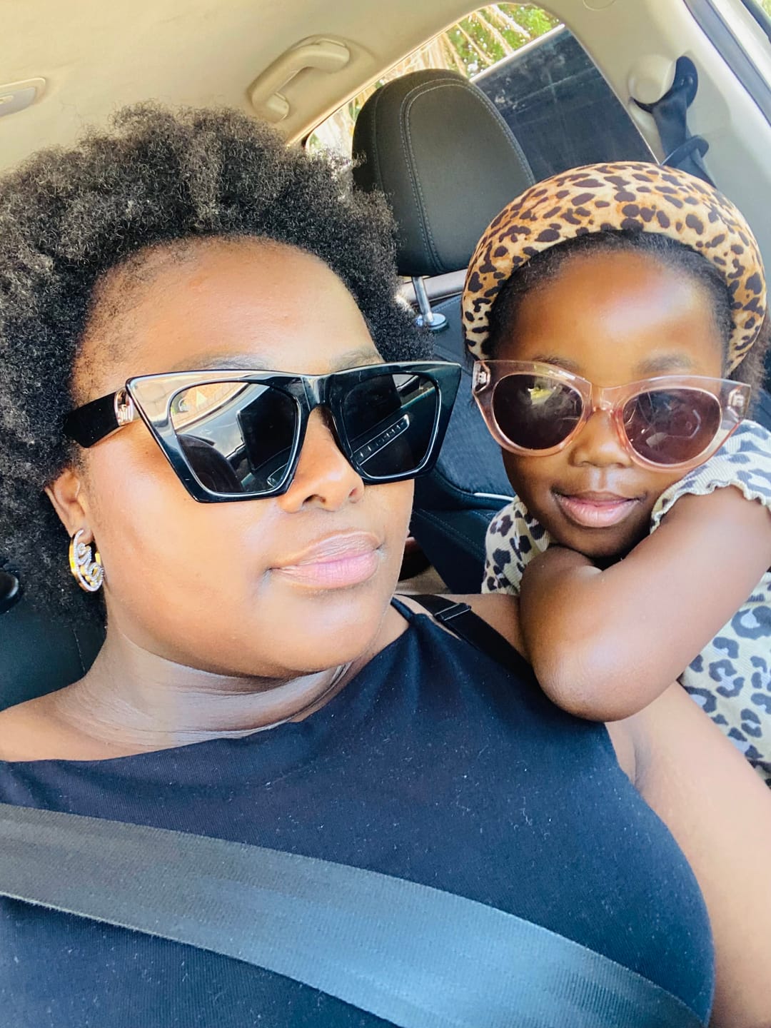 Customer photo review of Black Diva Logo Sunglasses
