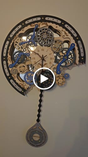 Customer video review of Gear Clock 3D Wooden Puzzle