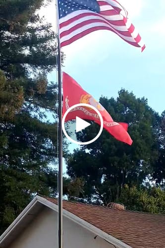 Customer video review of Ultra Heavy Duty American Flag - 2-ply Polyester - Made In USA