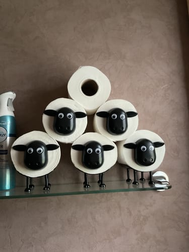 Customer photo review of Mon petit mouton farceur® - Porte-rouleau