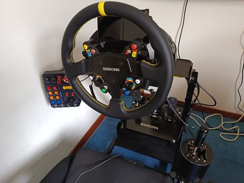 Customer photo review of Simsonn Racing Simulator Leather Steering Wheel