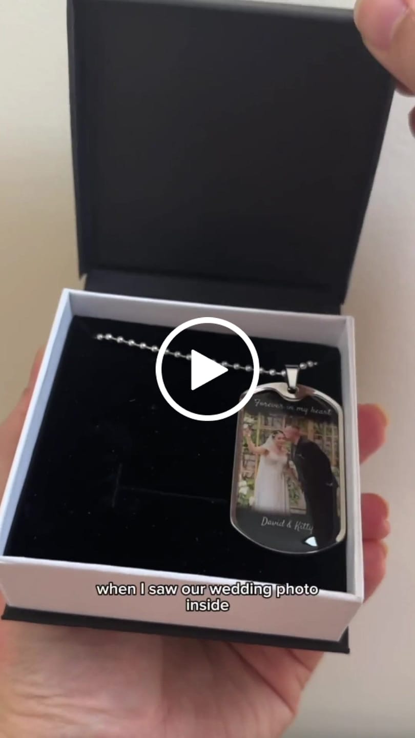 Customer video review of Custom Name Dog-tag  Memorial Necklace Gift