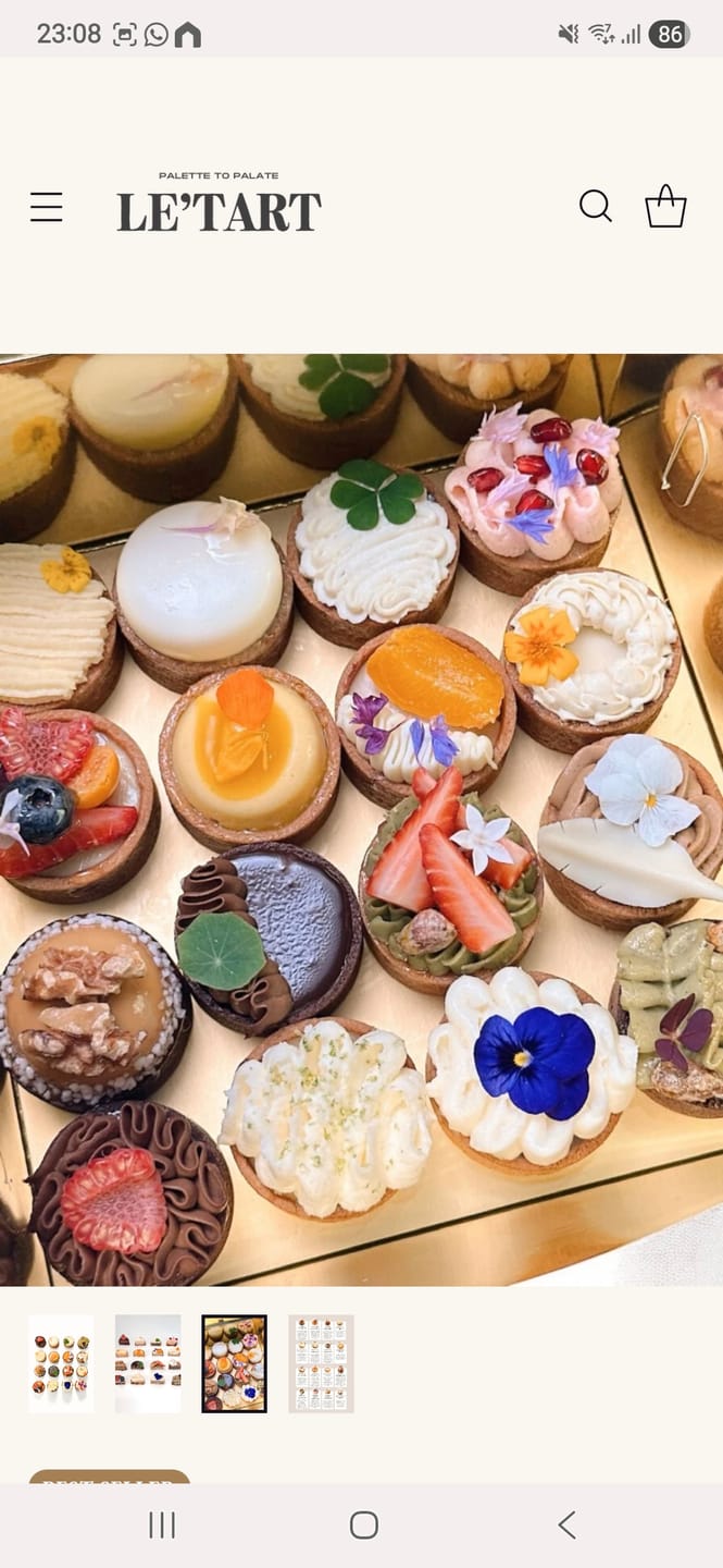 Customer photo review of The Dessert Connoisseur 16pcs
