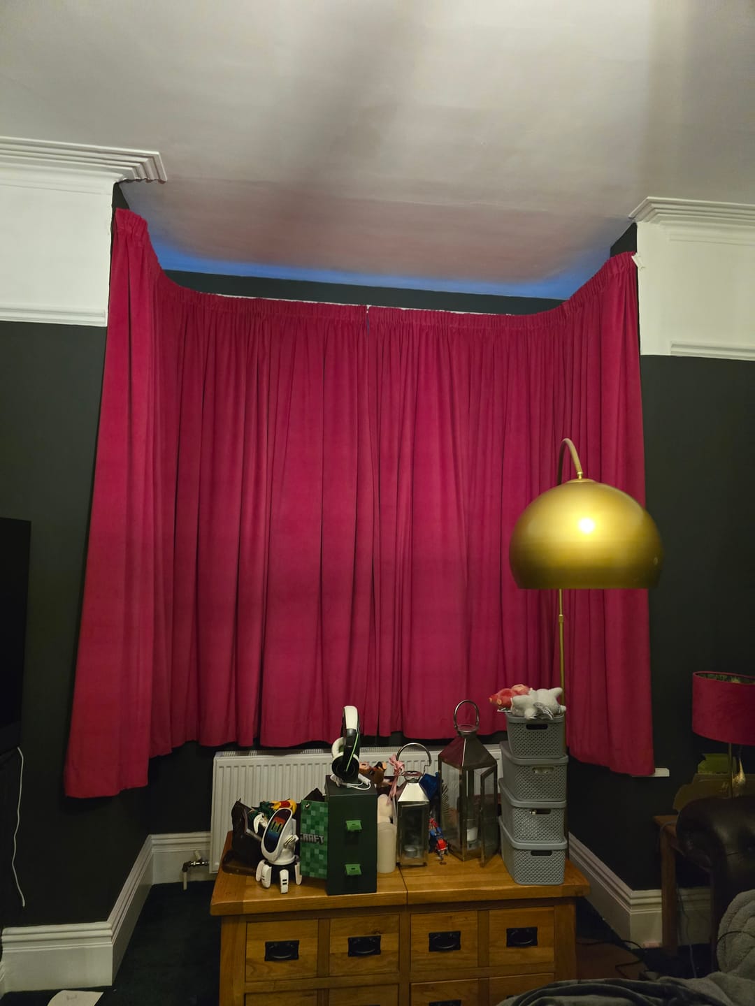 Customer photo review of Plain Upholstery Velvet Fabric - Full 25 Metre Roll