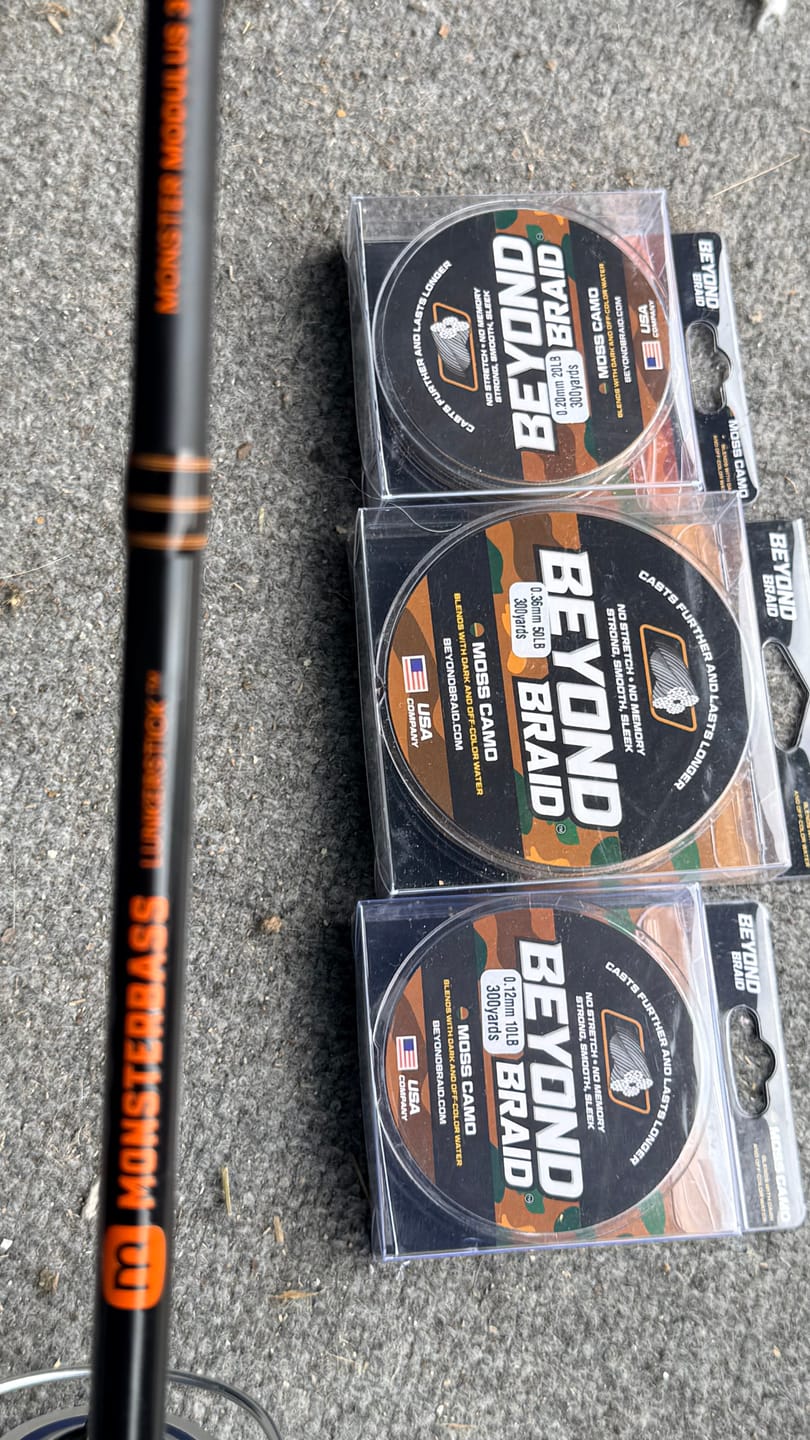 Customer photo review of Moss Camo 300-2000 Yard Spools