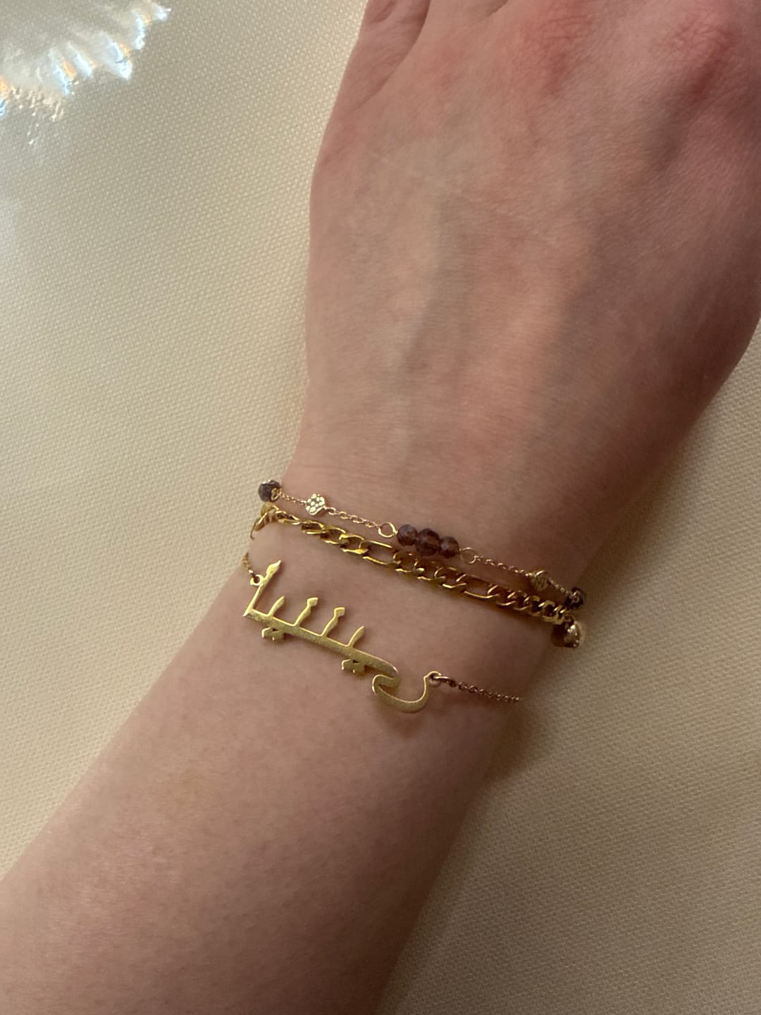 Customer photo review of Arabic Name Bracelet - Personalised
