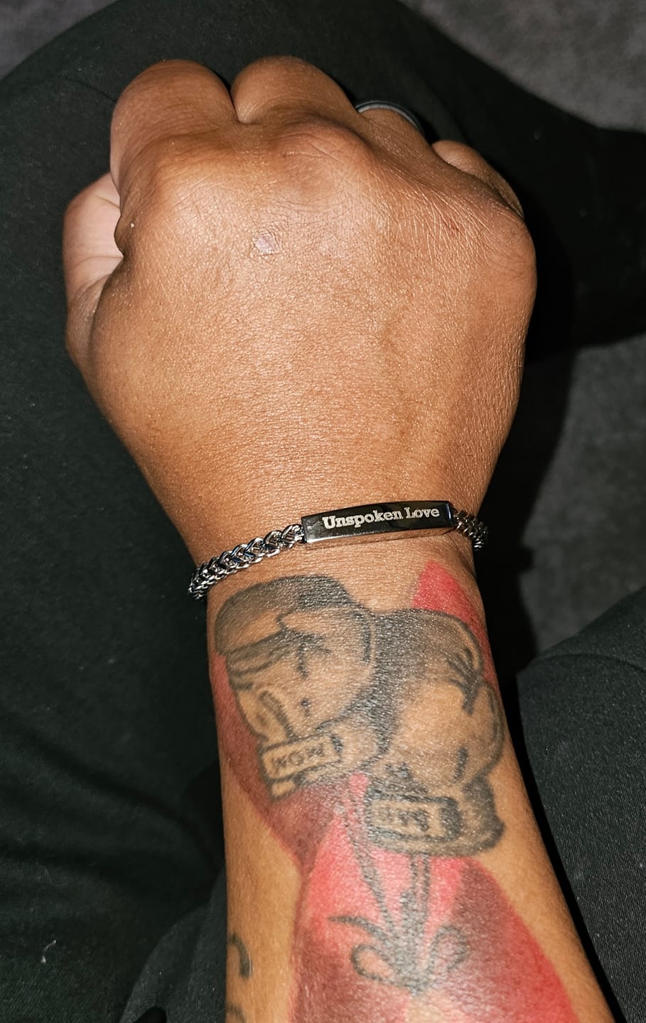 Customer photo review of Franco Link ID Urn Bracelet | 4MM