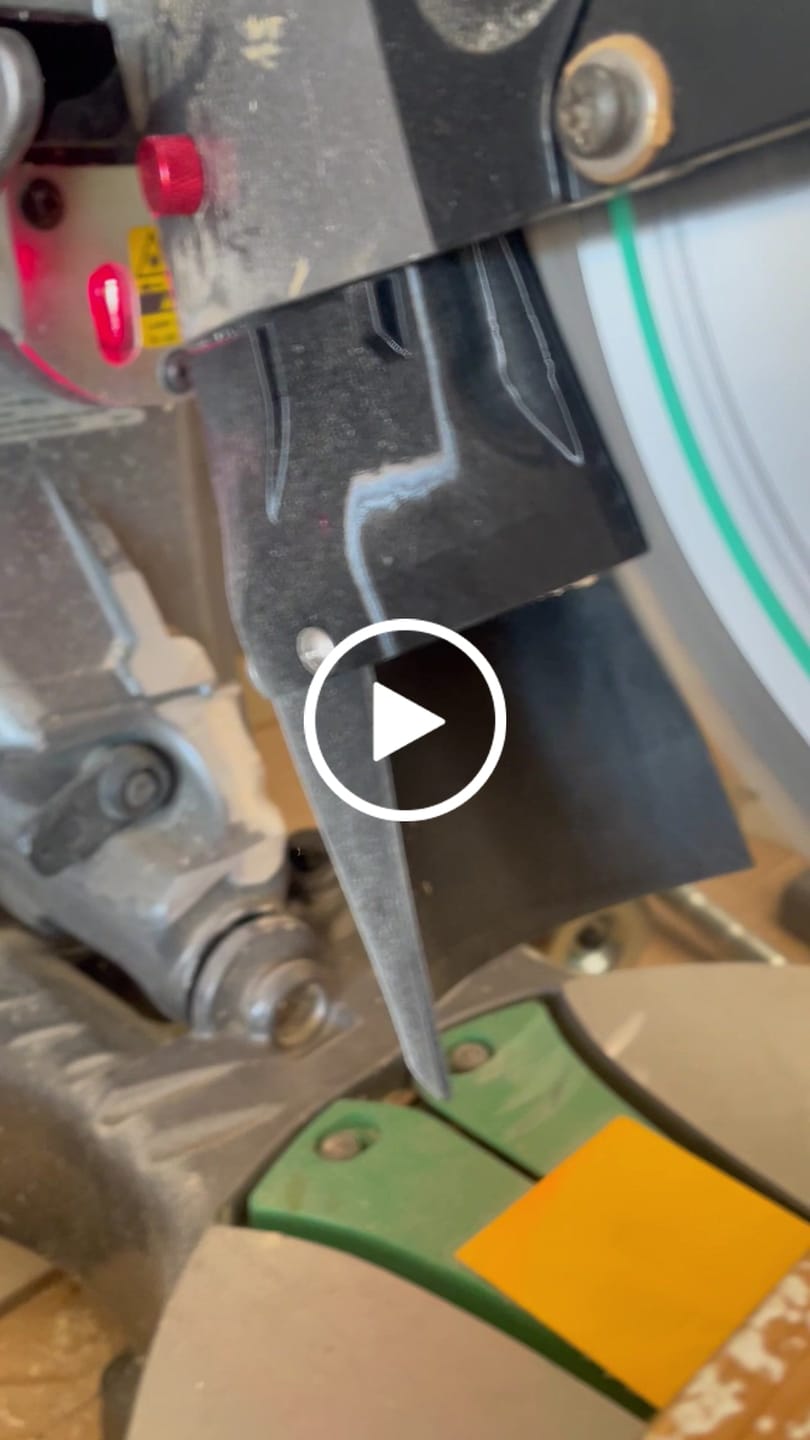 Customer video review of Metabo/Hitachi 12" Miter Saw Dust Collection Chute