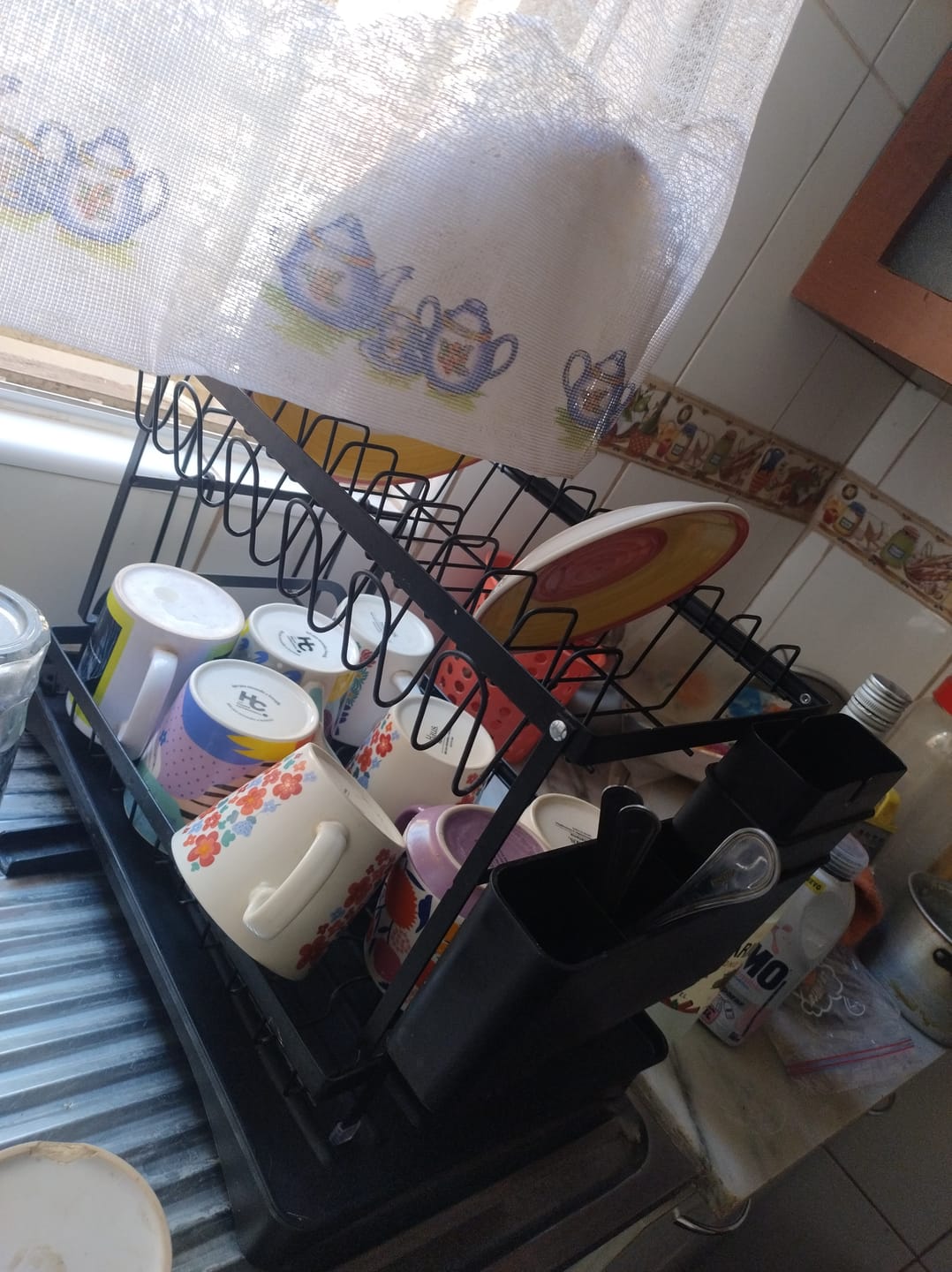 Customer photo review of Escurridor De Platos 2 Niveles Secaplatos Multifuncional