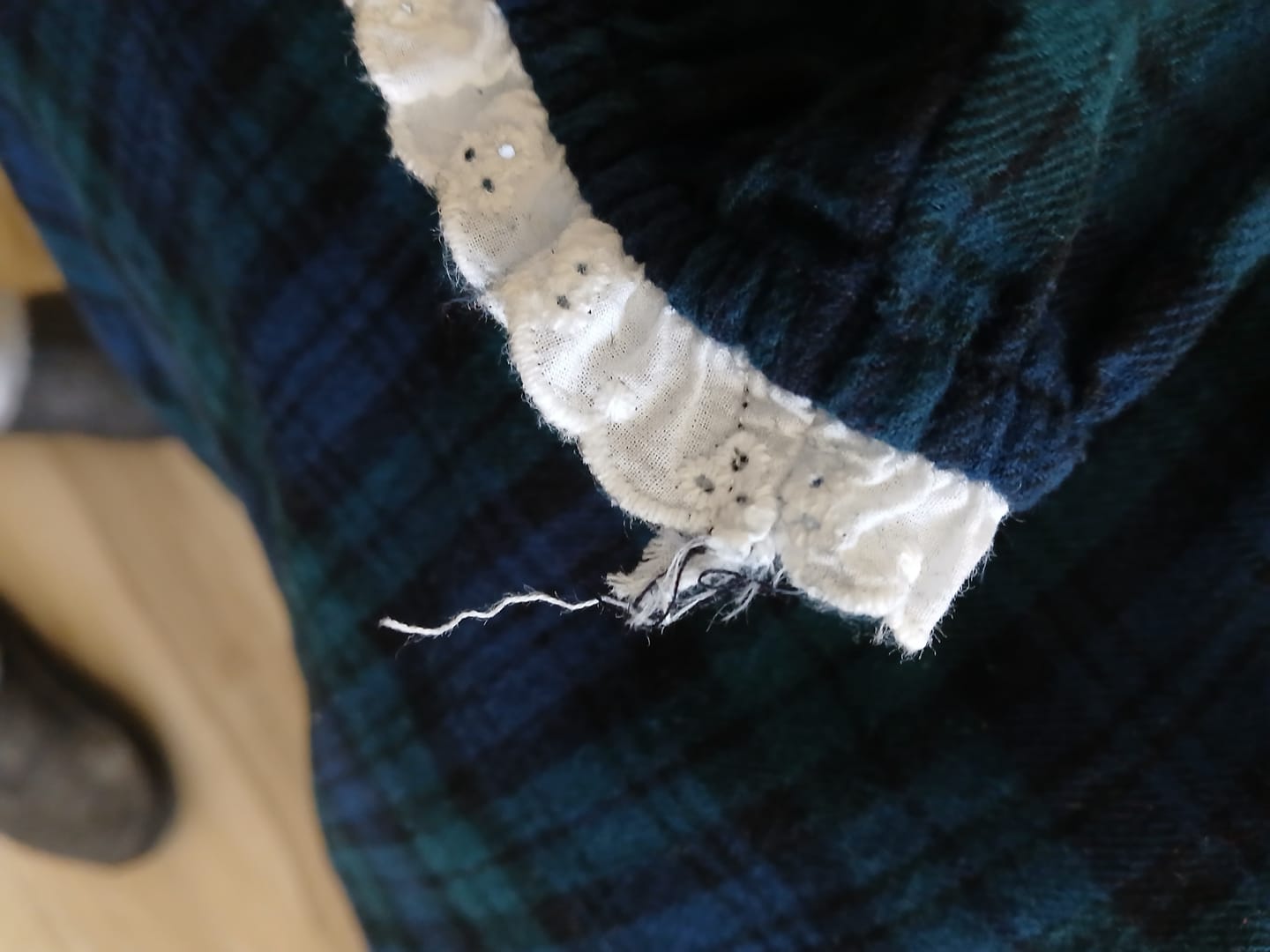 Customer photo review of Black Watch Flannel Gown
