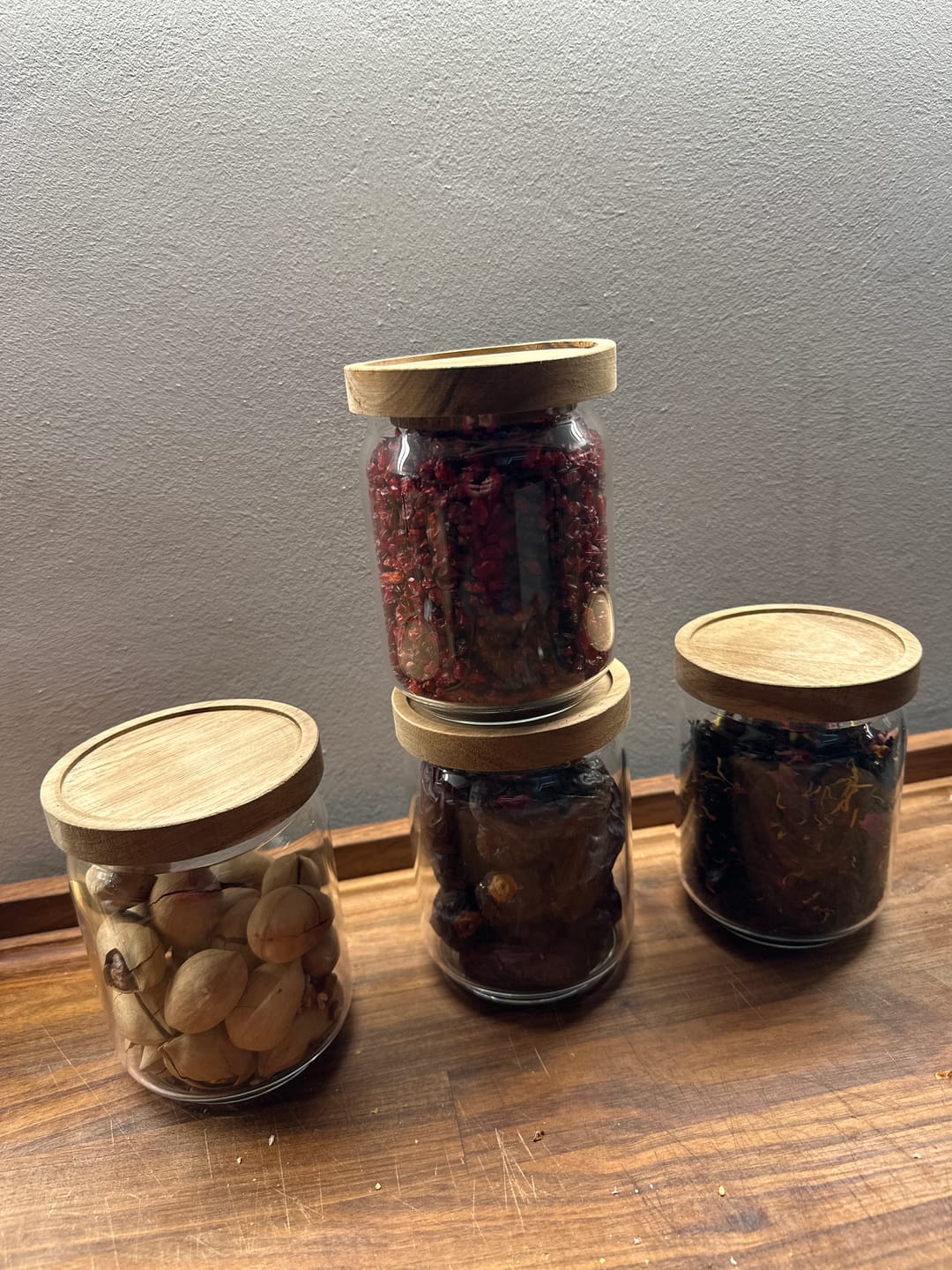 Customer photo review of Vorratsgläser mit Holzdeckel