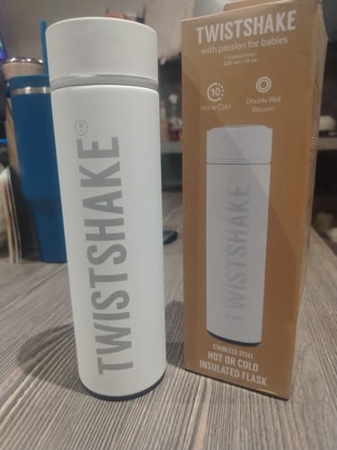 Customer photo review of Botella Térmica Twistshake 420ml Acero Bebida Temperatura