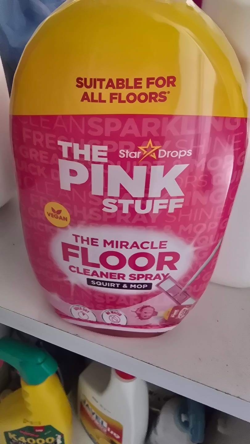 Customer photo review of נוזל לניקוי רצפות THE PINK STUFF FLOOR MIRACLE