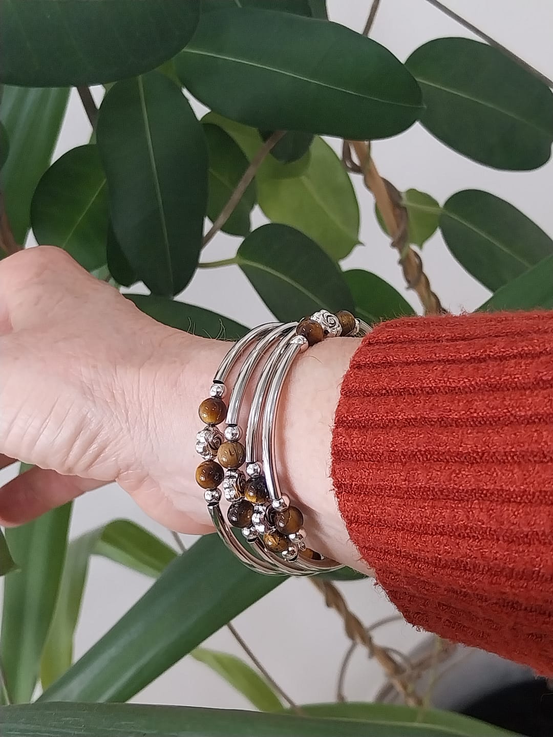 Customer photo review of Bracelet "Chance" en Pierres Naturelles