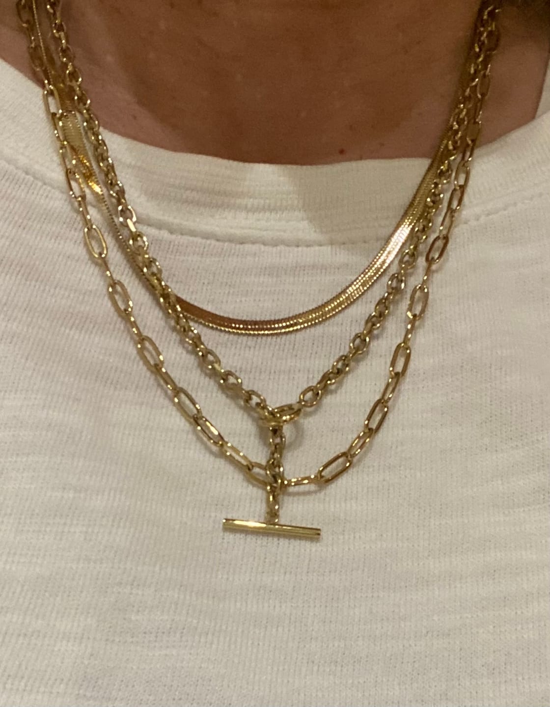 Customer photo review of Extended Paperclip Necklace