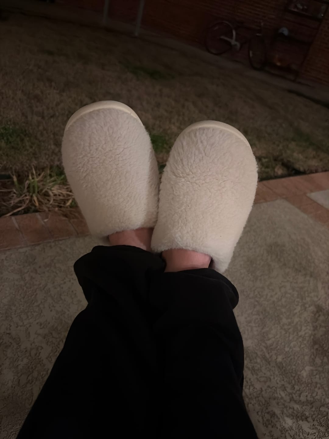 Customer photo review of Nordic Plush Slippers