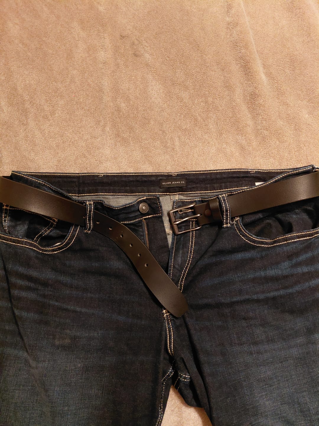 Customer photo review of The Long Haul Belt - Classic Black 100% Full-Grain Leather Belt