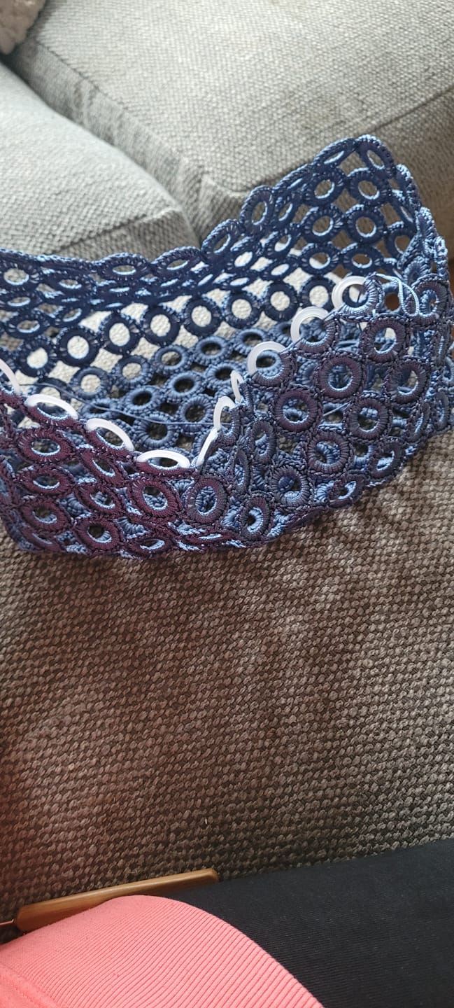 Customer photo review of CrochetPark™ Pearl Bee Crochet Bag Kit
