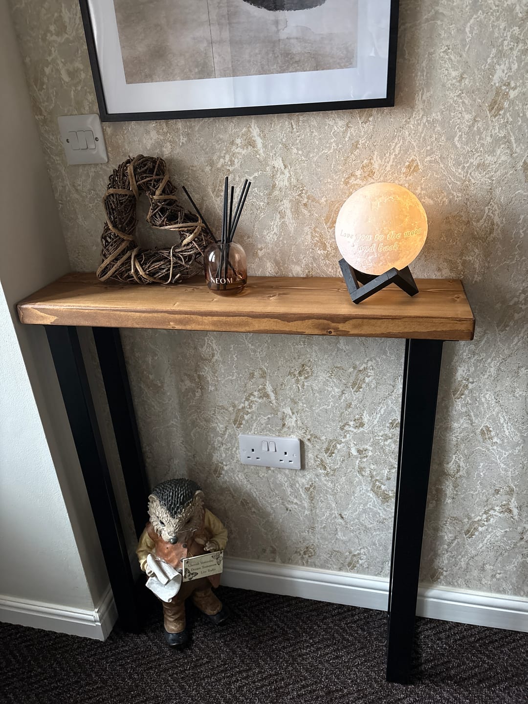 Customer photo review of Rustic Console Table  | 20cm Depth