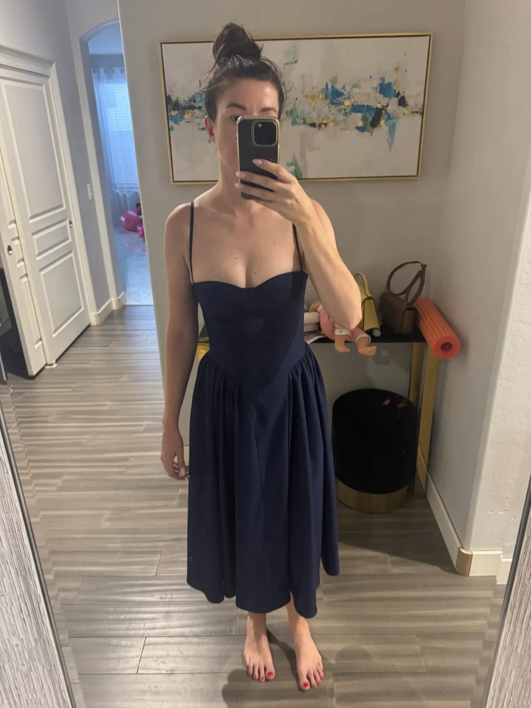Customer photo review of Annika Sleeveless Strap Midi Dress