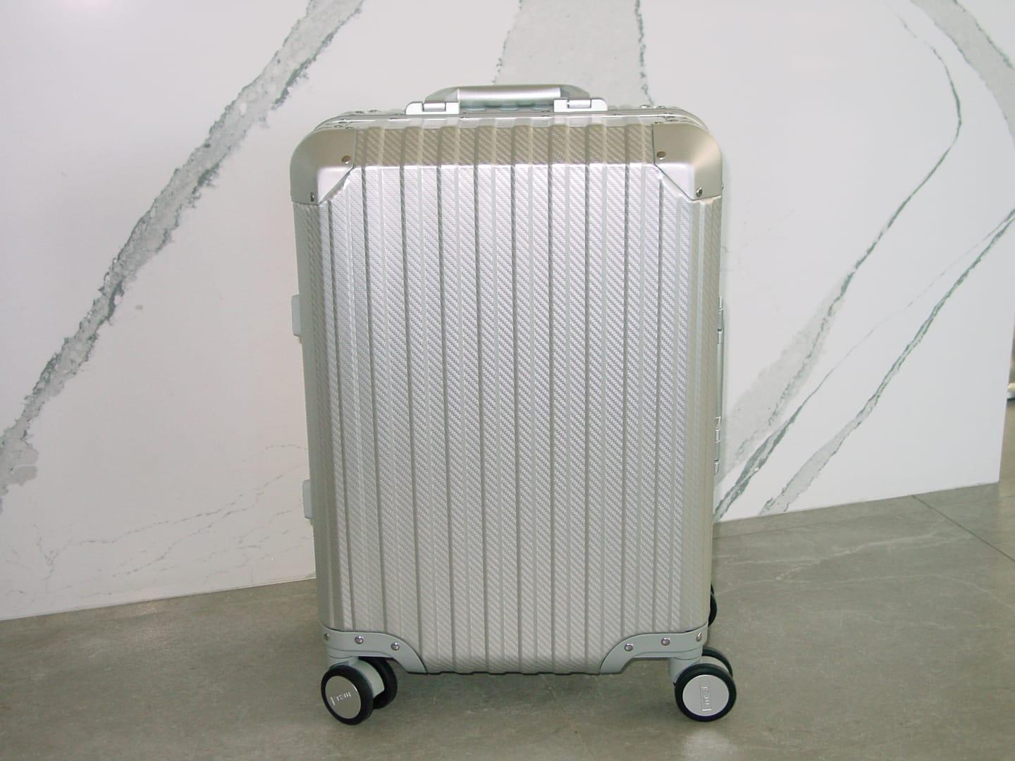 Customer photo review of TREVA Aluminum Suitcase Silver