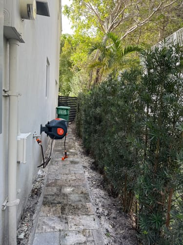 Customer photo review of Retractable Garden Hose Reel-1/2in-100ft