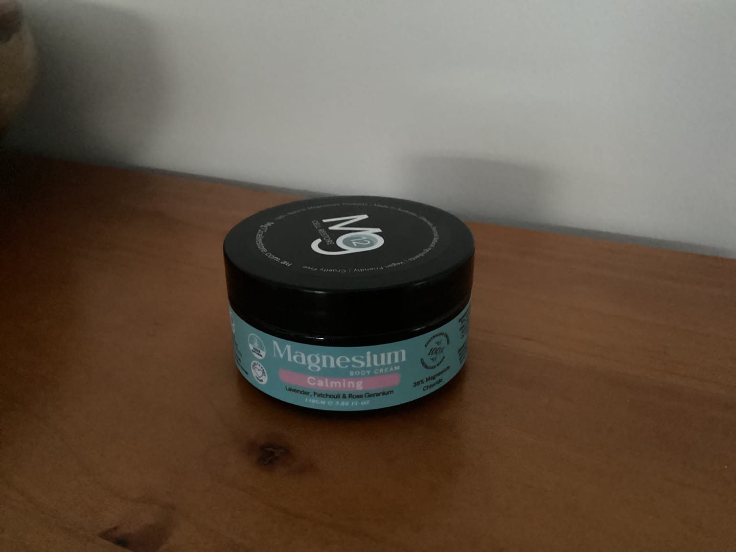 Customer photo review of Magnesium Cream Calming Body Cream 110g