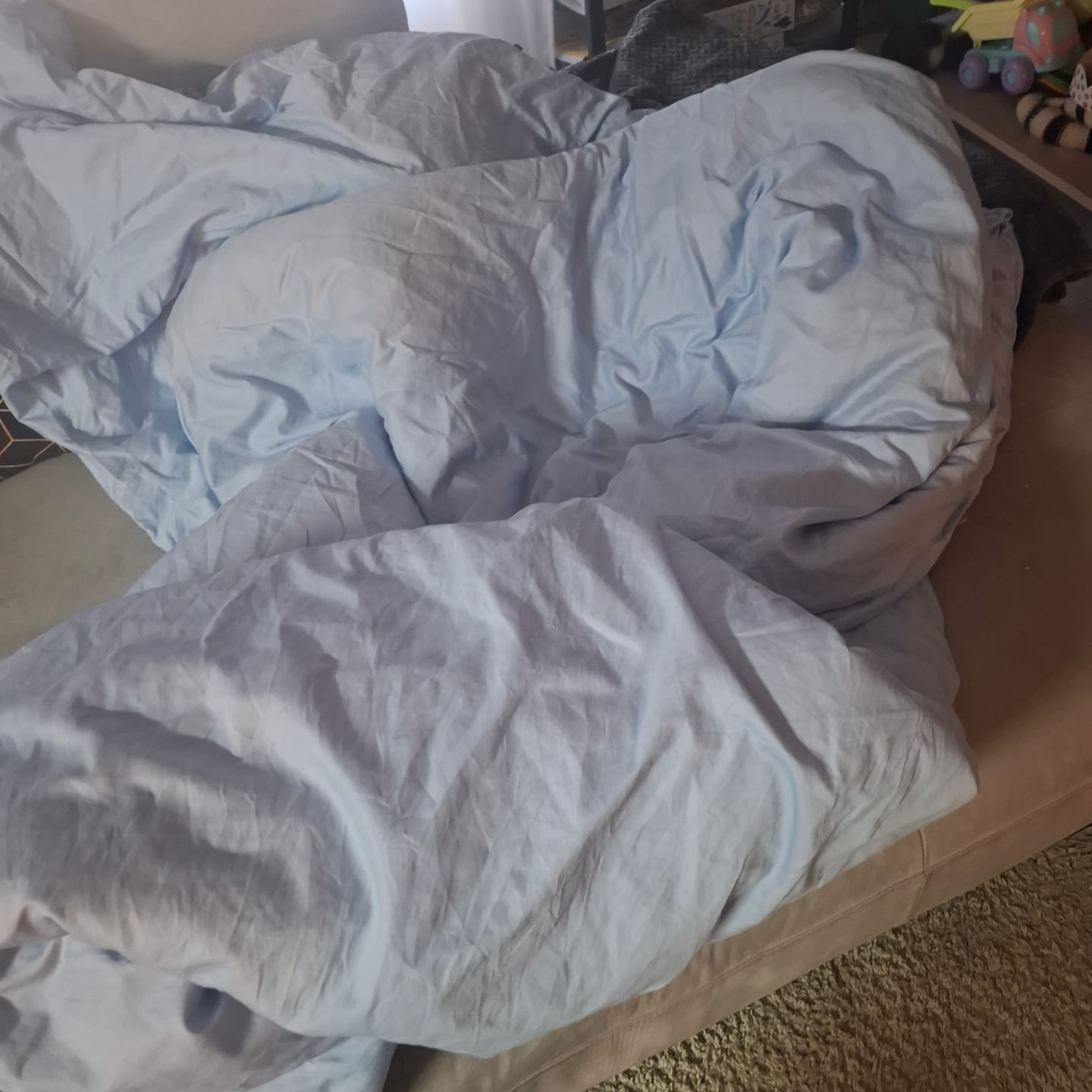 Customer photo review of סט מצעי - Luxury Blue