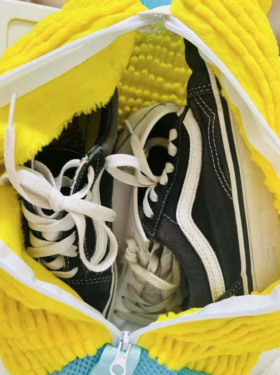 Customer photo review of Shoe Washing Machine Bag – Durable Laundry Protector for Sneakers