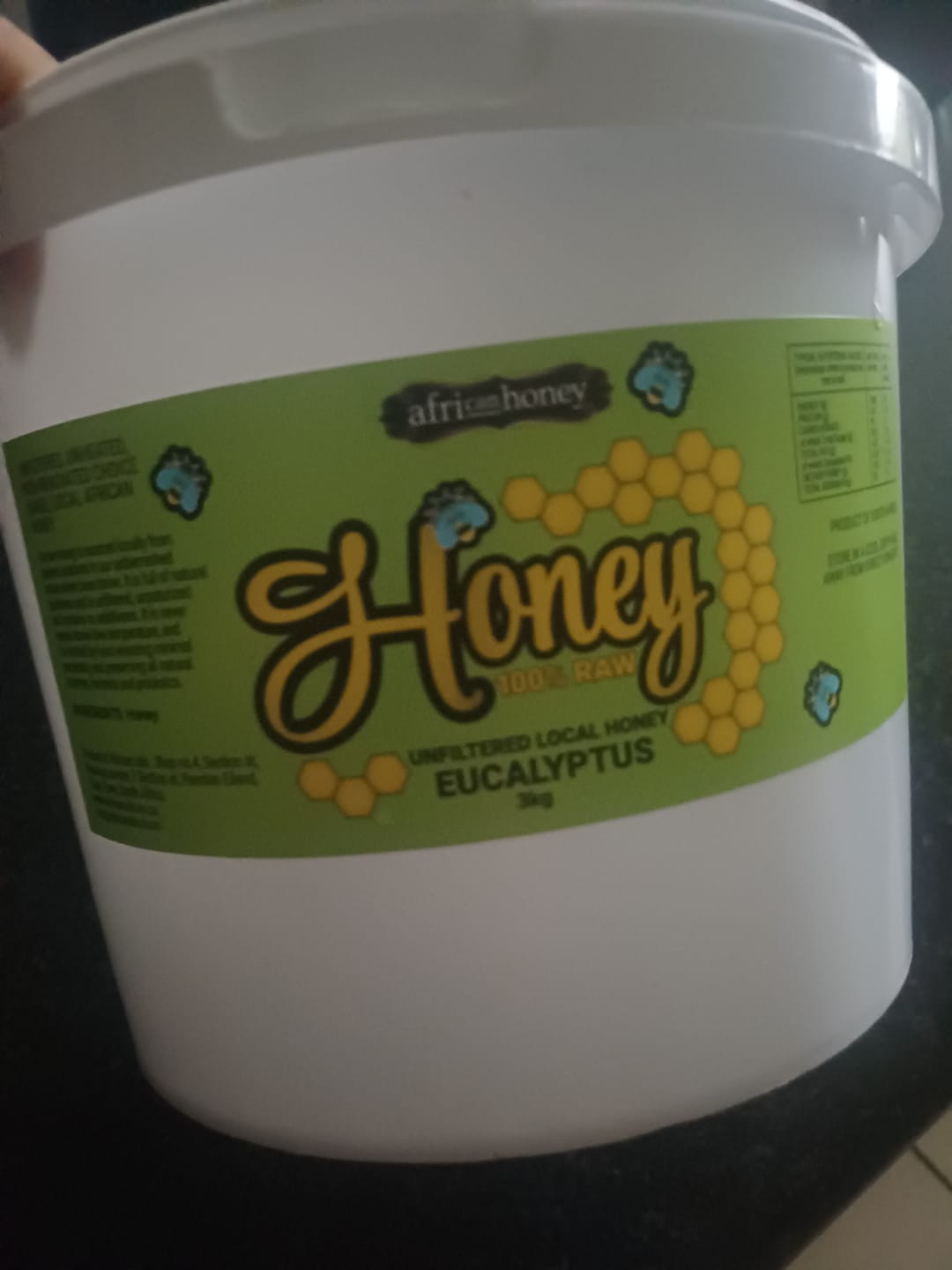 Customer photo review of 3kg Eucalyptus Honey - Raw