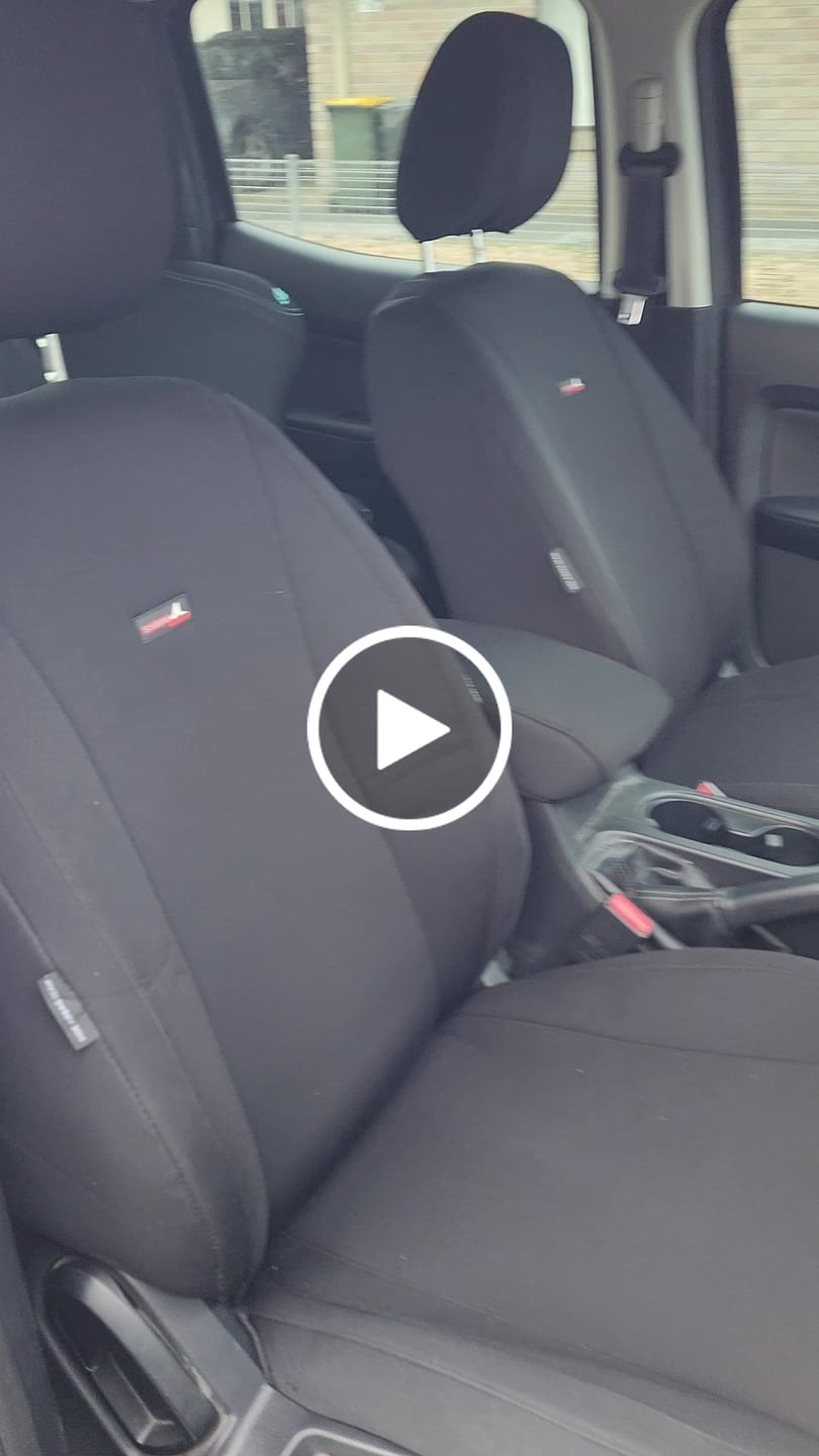 Customer video review of Sharkskin Front Seat Covers for Ford Ranger (June/2015-ON)