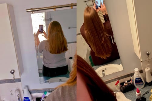 Customer photo review of Pre-Wash Fortifying Rosemary Oil for Scalp