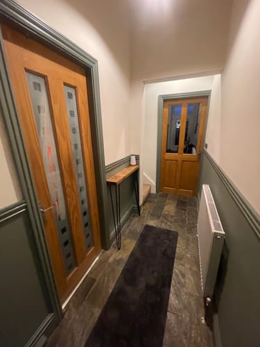 Customer photo review of Console Table 15cm Depth | Hairpin Leg