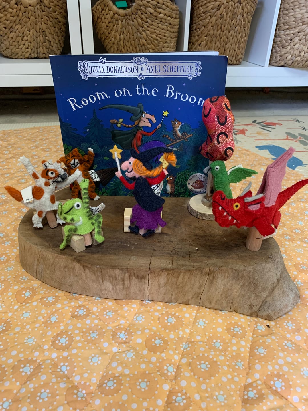 Customer photo review of The Room On The Broom® Finger Puppets Set