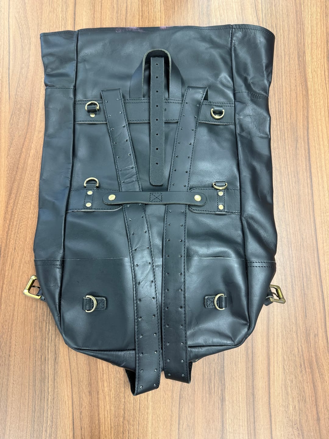 Customer photo review of backpack pannier - classic roll top