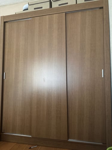 Customer photo review of Clóset Matrimonial Monaco 3 Puertas Corredizas - Marron