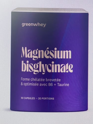 Avis d'un client : la boîte violette du Magnésium Bisglycinate de greenwhey.