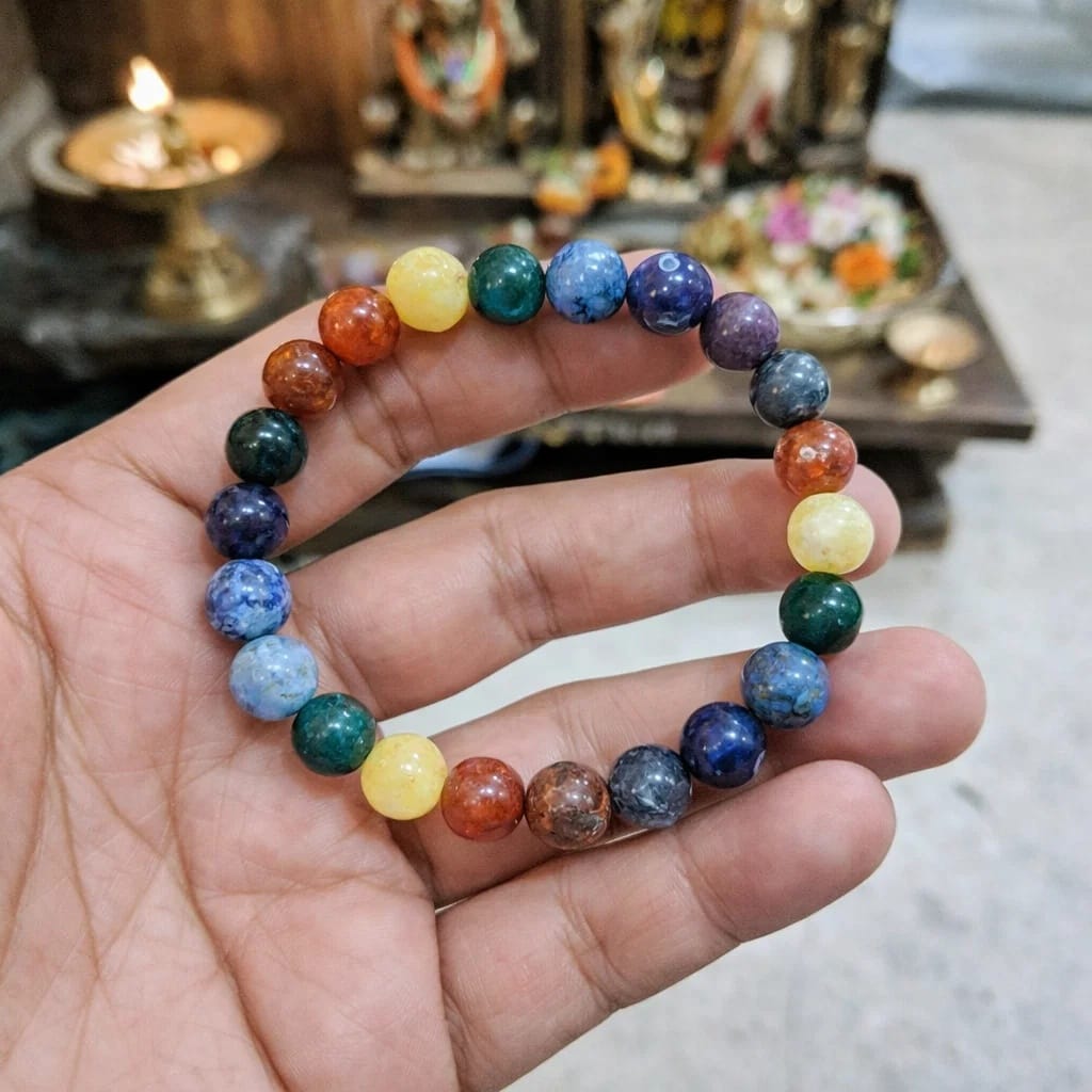 Customer photo review of Original 7 Chakra Gemstone Bracelet – Vastu Remedy for Healing Energy & Spiritual Alignment