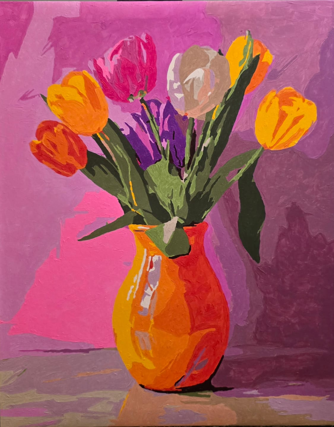Customer photo review of Tulip radiance | Paint by Number