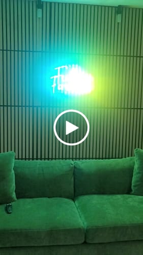 Customer video review of FULLY FORWARD  - Premium Neon Artwork